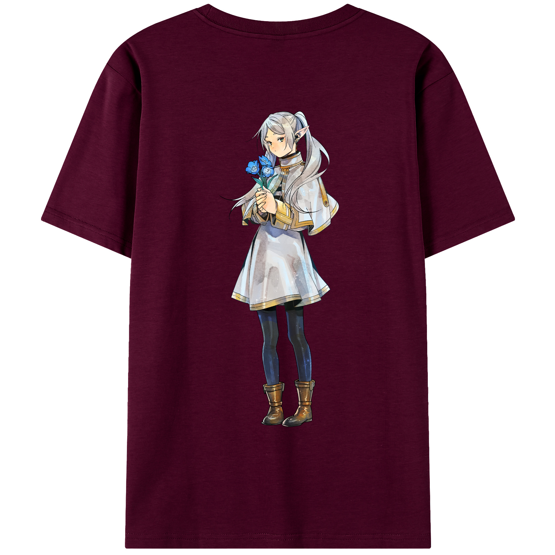 （画像用） 葬送のフリーレン Frieren レディース半袖Tシャツ(バックプリント)